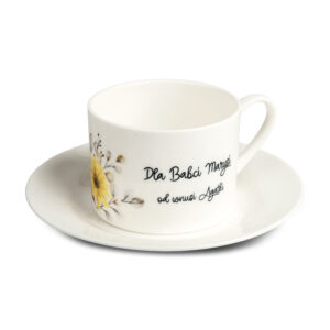 Filiżanka porcelanowa z talerzykiem 200 ml