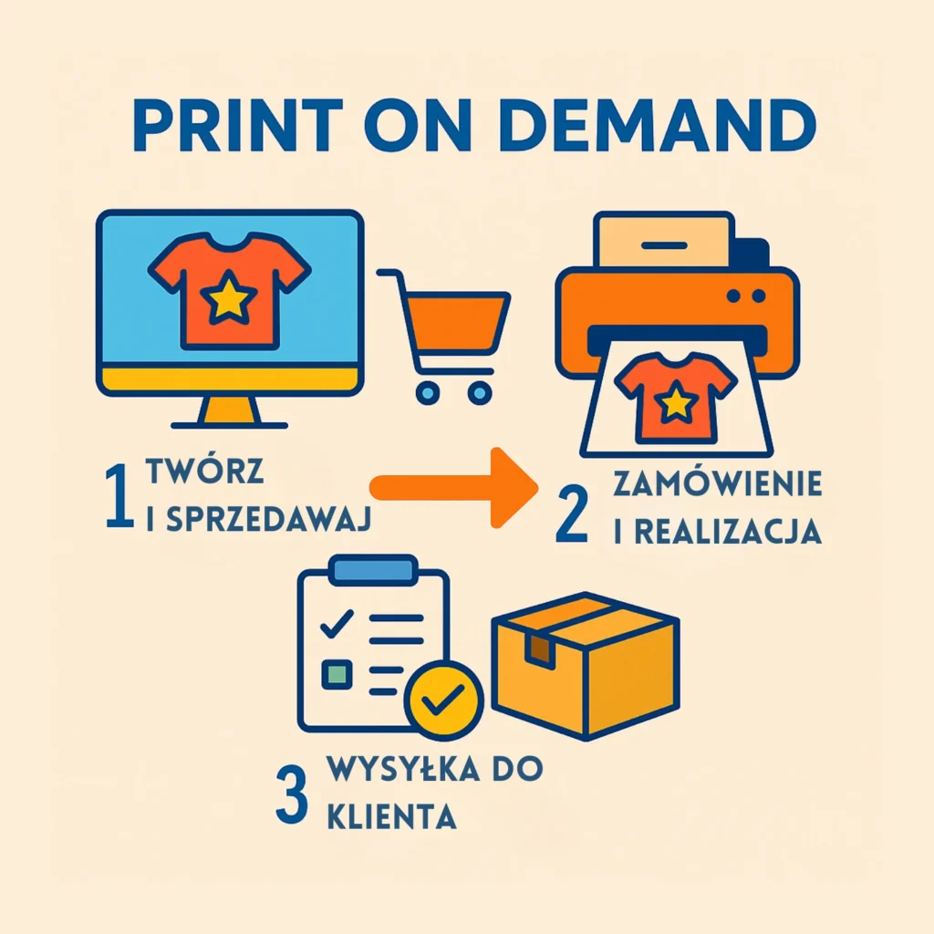 druk na żądanie proces